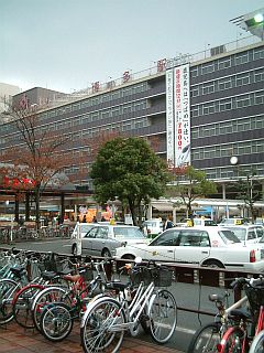 博多駅 筑紫口から反対側 自転車